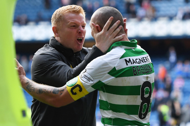 Neil Lennon scoffs at suggestions he and Scott Brown had bust-up over Cluj criticism