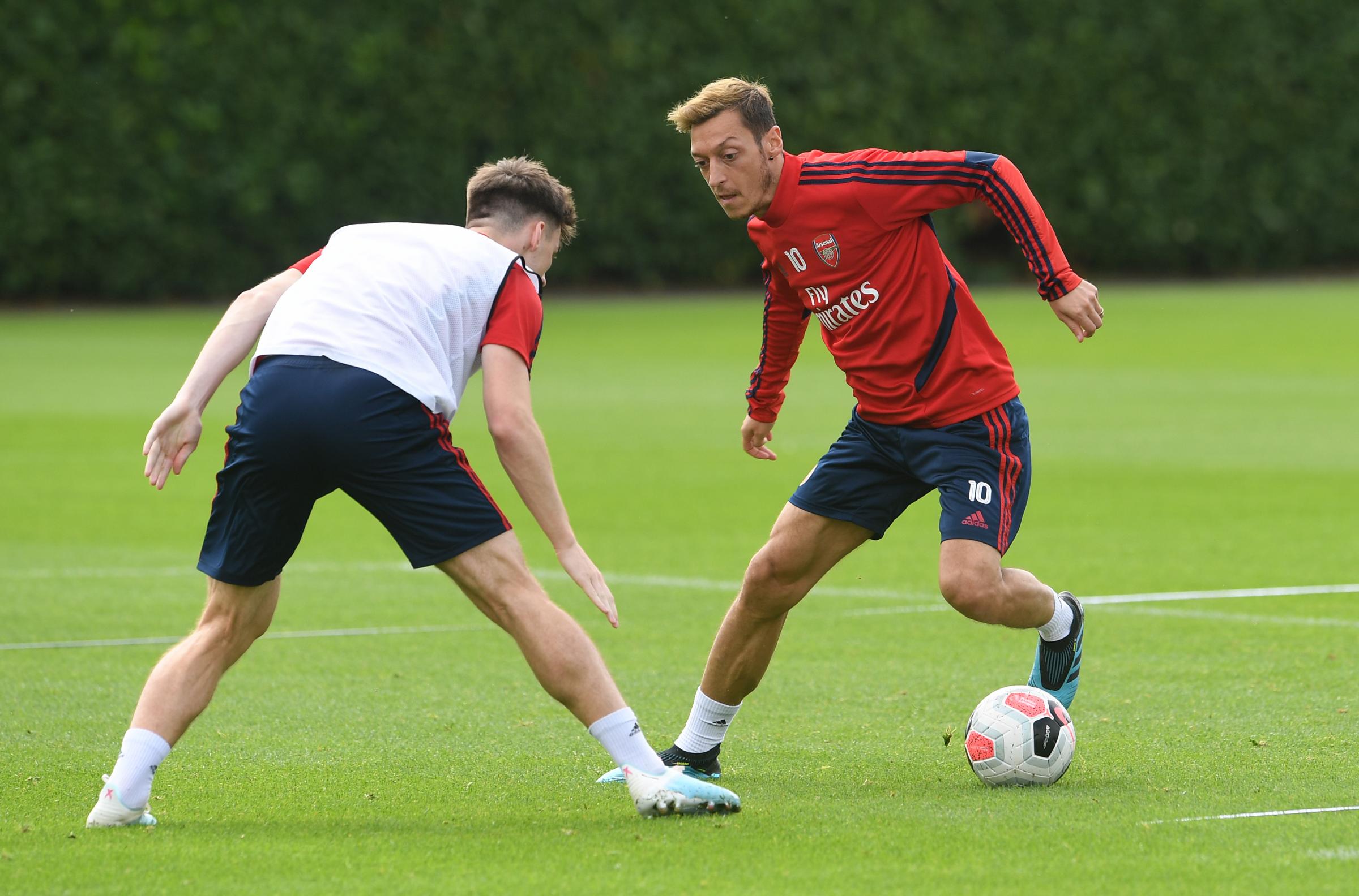 Arsenal star Kieran Tierney takes part in full training with first-team for first time since Celtic switch