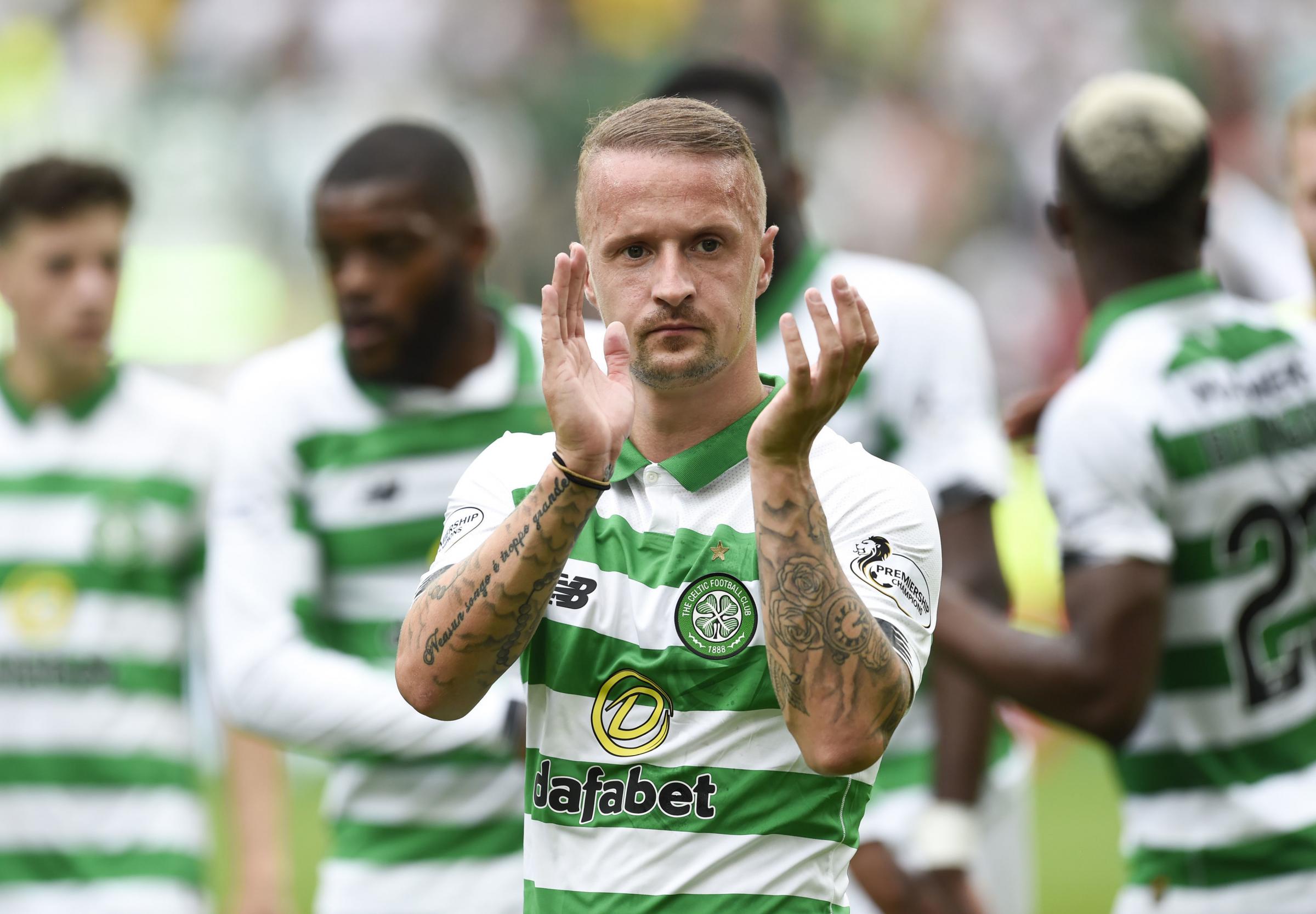 Celtic’s Leigh Griffiths silences Hearts fan after he’s trolled over Edinburgh derby result