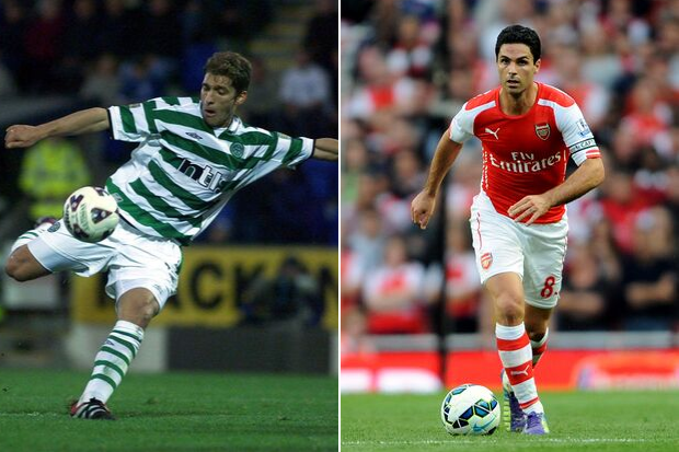 Celtic hero Stiliyan Petrov says watching rival Mikel Arteta breeze past him was warning sign of leukaemia