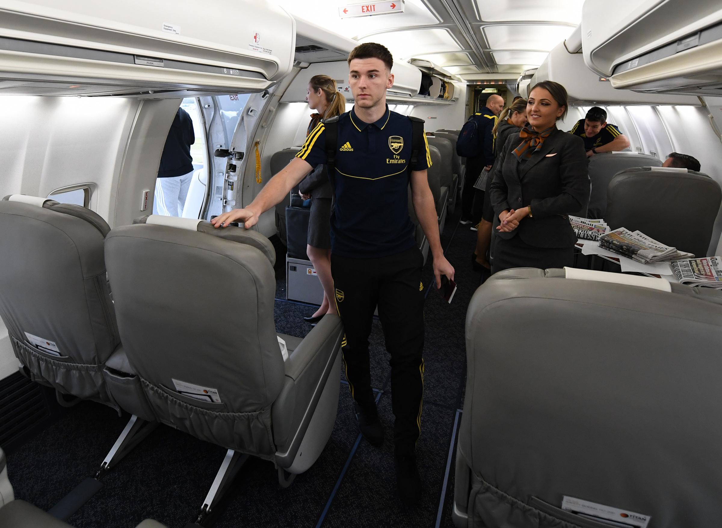 Kieran Tierney boards Arsenal flight to Vitoria away after club request he’s left out of Scotland squad