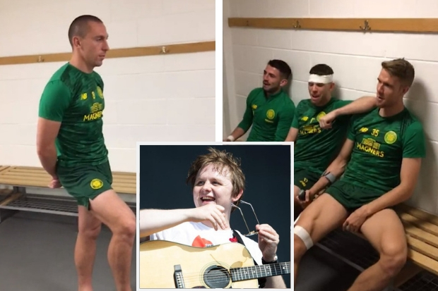 Celtic players feature in star-studded video of Lewis Capaldi hit Bruises