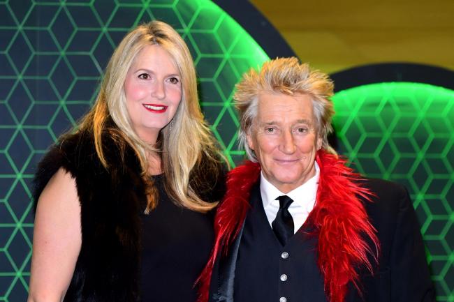 Rod Stewart and Penny Lancaster unveil Celtic themed Christmas decorations