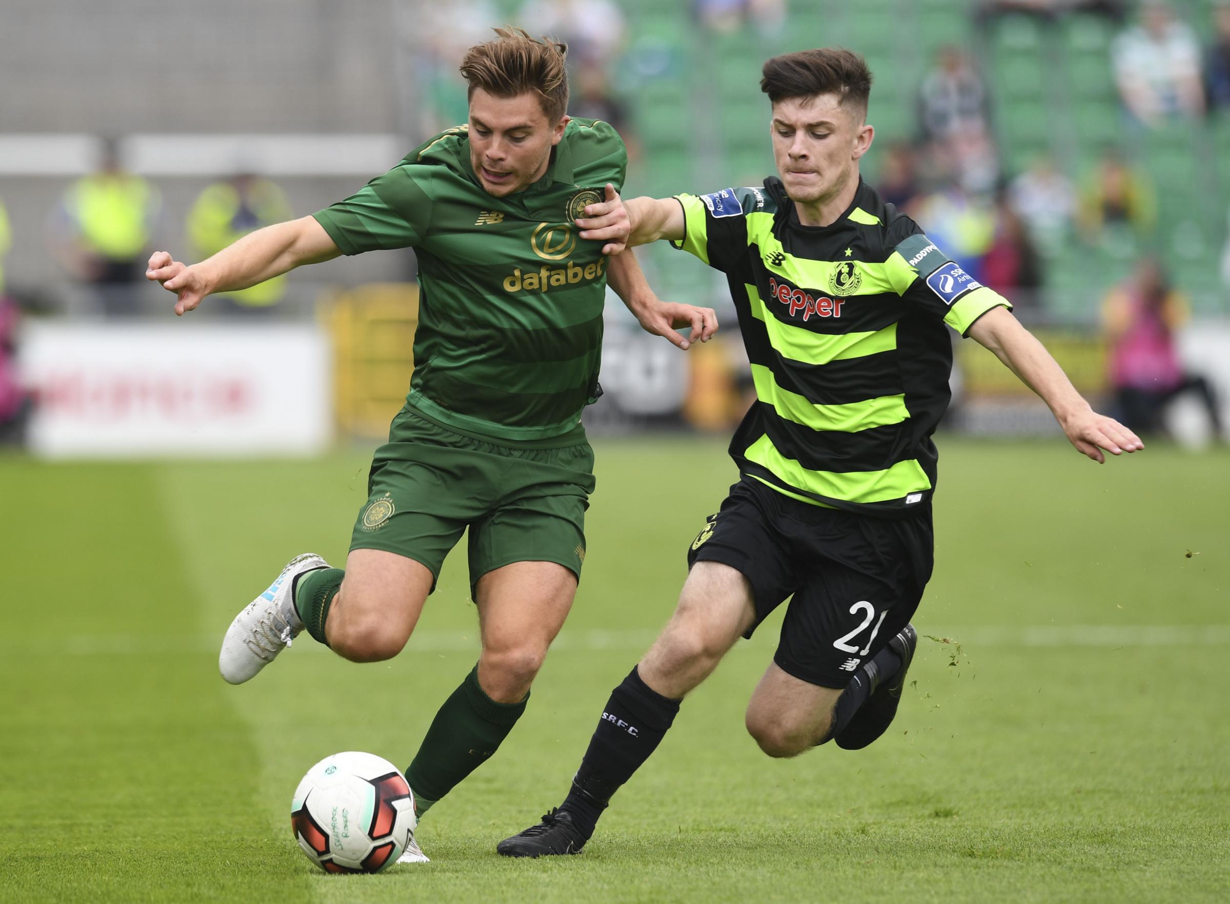 Mikael Lustig says Celtic teammate James Forrest is one of the best wingers in Britain