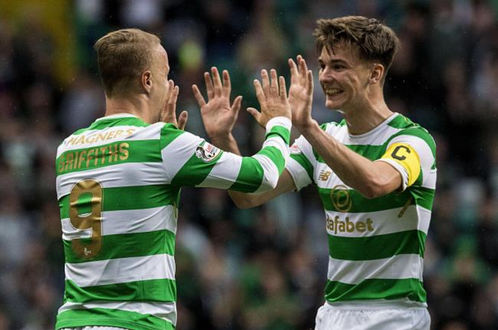 Kieran Tierney delights in captain’s armband but insists Scott Brown going nowhere soon