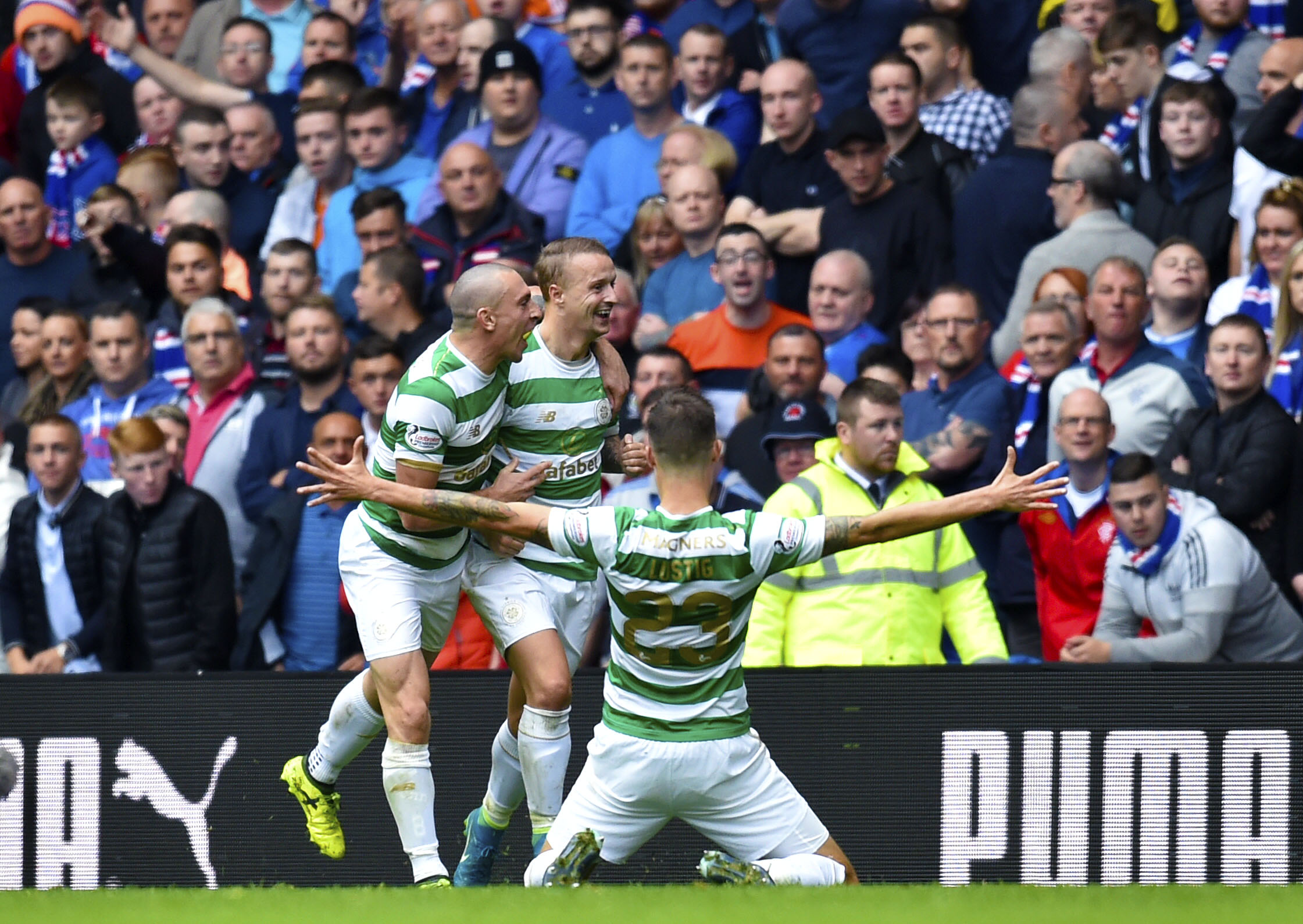 Rangers 0-2 Celtic: Brendan Rodgers’ side clinch O** F*** win at Ibrox