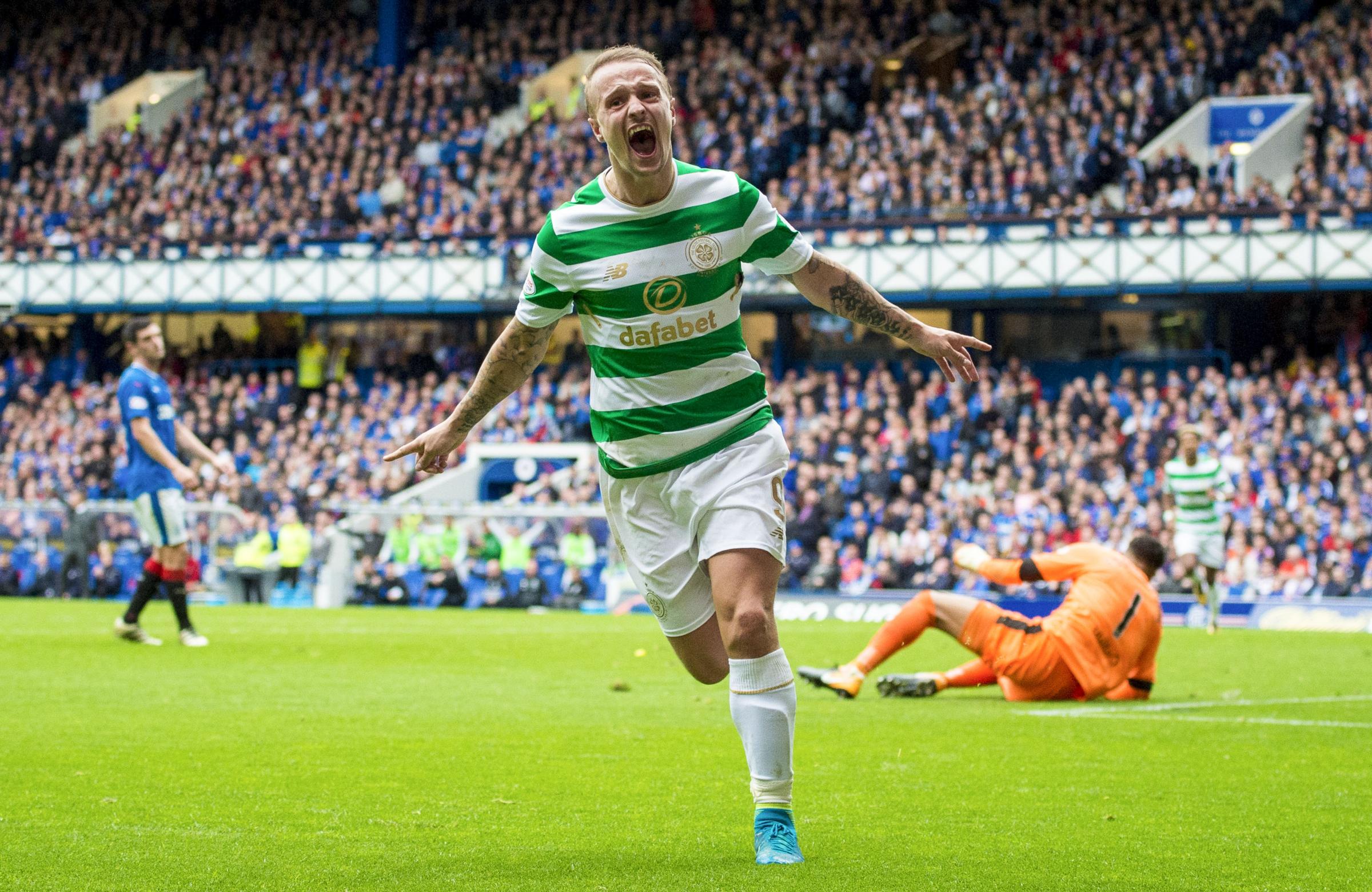 Leigh Griffiths delighted to mark 100th Celtic appearance with goal against Rangers