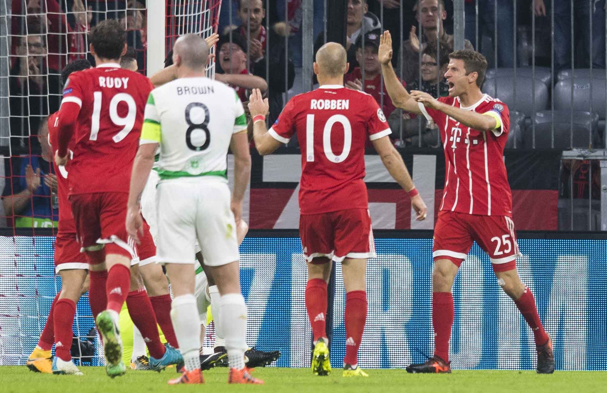 Bayern Munich 3, Celtic 0; Scottish champions brought crashing back to earth by German masterclass in Allianz Arena