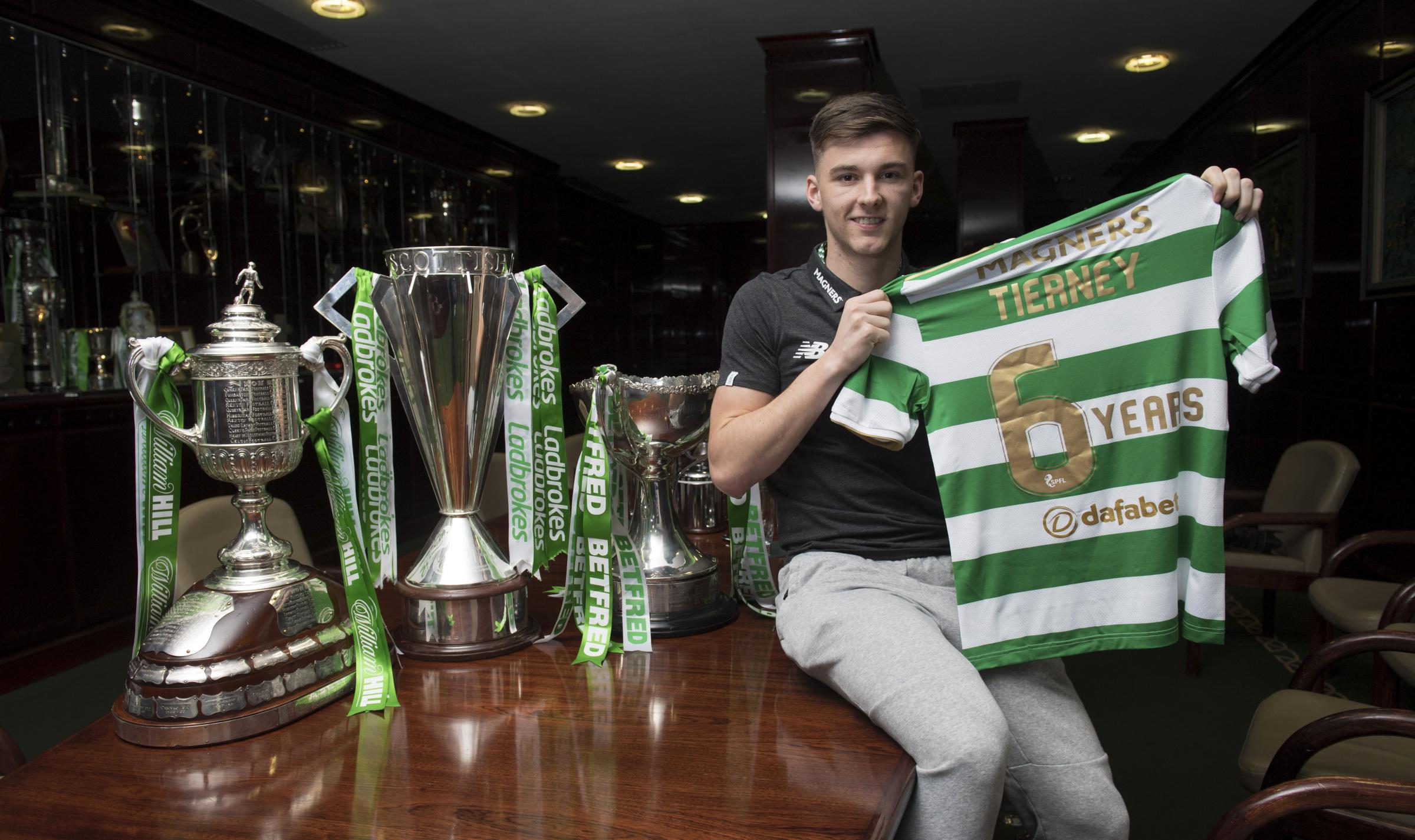 Kieran Tierney delighted after sealing new six-year deal at Celtic