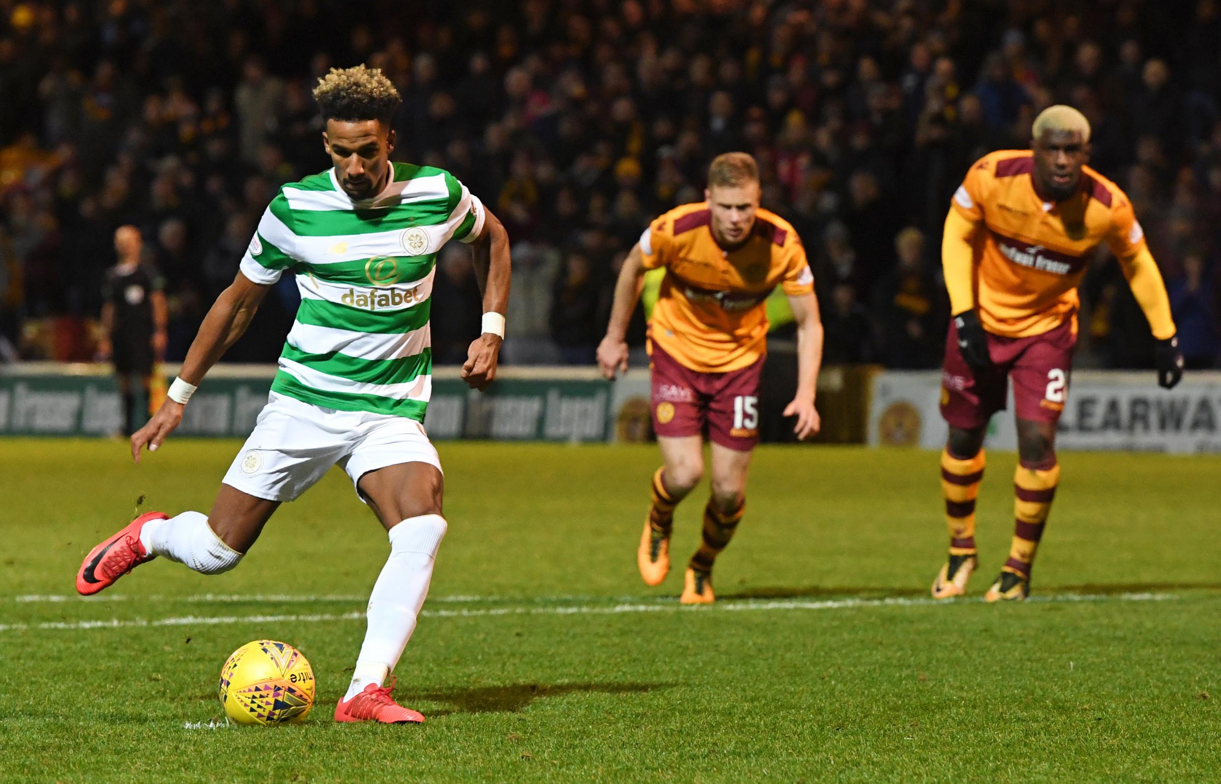 Celtic 1- 1 Motherwell: Scott Sinclair keeps Celtic run going with last gasp penalty at Fir Park